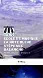 Mobile Screenshot of ecole-musique-lanotebleue.com